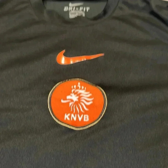 Nike Dri Fit KNVB Nederland Football Training Shirt Jersey Men's Size L - Picture 2 of 5